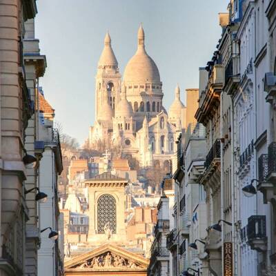 Rue de Paris mit Blick auf Sacre Coeur