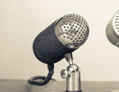 Microphone close up