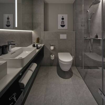 Badezimmer Adina Wiesbaden © Webseite Apartmentservice 