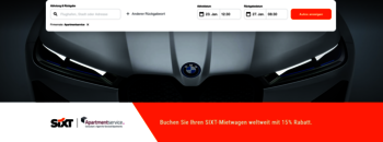 Flexibel wohnen, flexibel fahren: mit Apartmentservice und SIXT. © SIXT