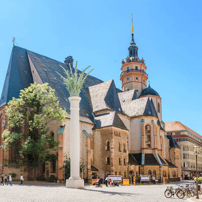 Außenansicht der Nikolaikirche in Leipzig ©stock.adobe.com_EdNurg