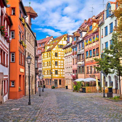 Berühmte Weißgerbergasse in der Nürnberger Altstadt ©stock.adobe.com_xbrchx